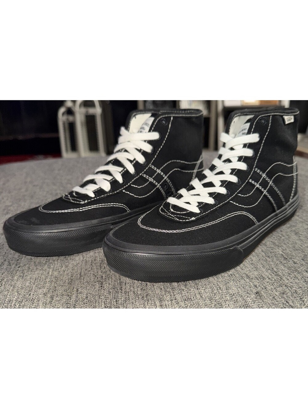 Vans Skate Men’s Size 8 Gilbert Crockett High Deconstructed - Canvas Black/White